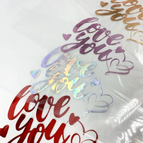 Пленка флористическая Love you 15листов